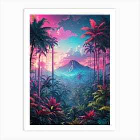 Tropical Jungle Print  Art Print