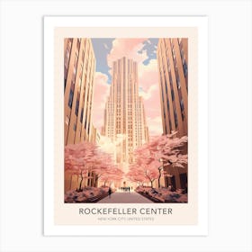 Rockefeller Center New York City United States Travel Poster Art Print