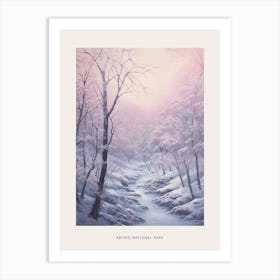 Dreamy Winter National Park Poster  Abisko National Park Sweden 1 Art Print