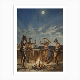 Boys Night Out 1 Fy V Art Print