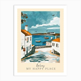 My Happy Place Galway 1 Travel Poster Art Print