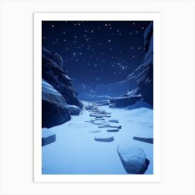 Snowy Path Art Print