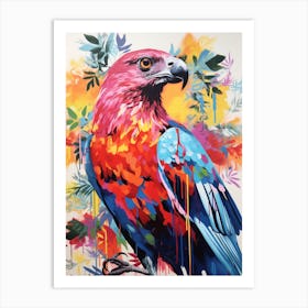 Colourful Bird Painting Harrier 3 Art Print