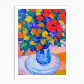 Goniopora Matisse Inspired Flower Art Print