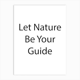 Nature Quote 10 Art Print