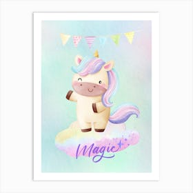 Magic Unicorn Art Print