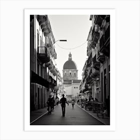 Catania, Italy,  Black And White Analogue Photography  2 Art Print