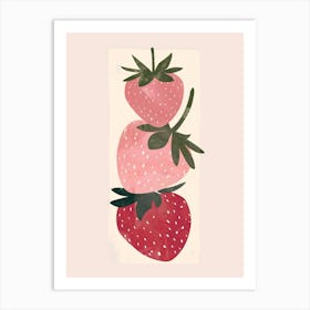 Strawberry Stack Art Print