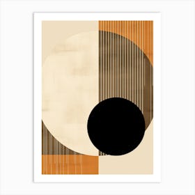 Neutral Allegro: Bauhaus Circles Serenade Art Print