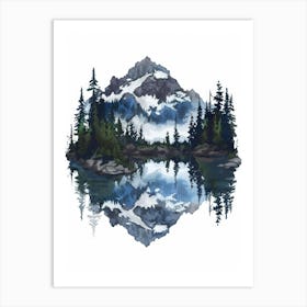 Mountain Lake Art Print