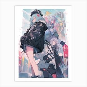Anime Trio Art Print