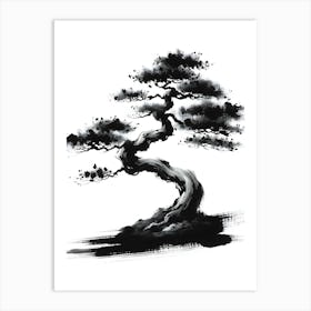 Minimalist Bonsai Japanese Art Print