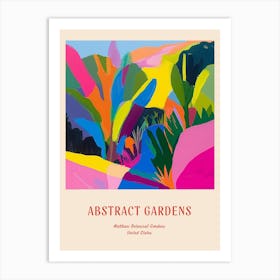 Colourful Gardens Matthaei Botanical Gardens Usa 4 Red Poster Art Print