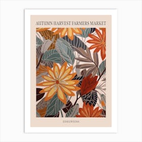 Fall Botanicals Edelweiss 1 Poster Art Print