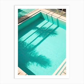Swimming Pool Hotel View Art Print