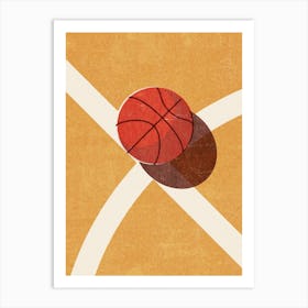 Balls Basketball Indoor Art Print