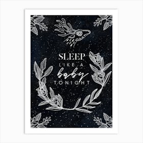 Sleep Like A Baby Like Night Canvas Print - Mysterious Luna poster #5 Art Print
