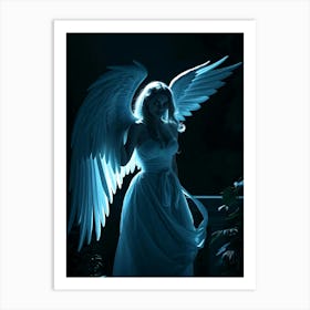 Angel In White - Diverse Art Illustration 43 Art Print