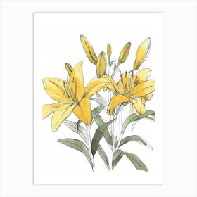 Yellow Lily 6 Art Print