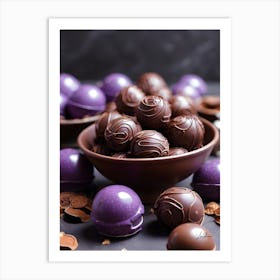 Chocolate Truffles Art Print