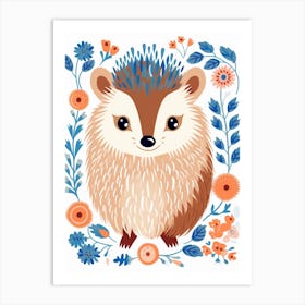 Baby Animal Illustration  Porcupine 1 Art Print