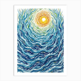 Ocean Wave Art Print