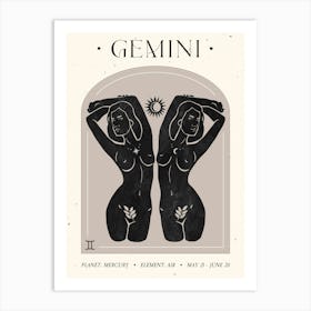 Gemini Celestial Art Print