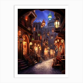 Grand Bazaar Kapal Pixel Art 6 Art Print