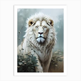 Lion In The Woods 1 Art Print