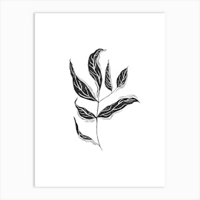 Plant Linocut Art Print