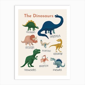 The Dinosaurs Art Print