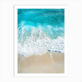 Beach Sand And Waves Art Print