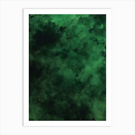 Dark Green Background Art Print