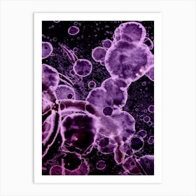 Alcohol Ink Purple Art Print