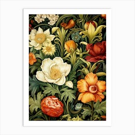 Floral Wallpaper 51 Art Print