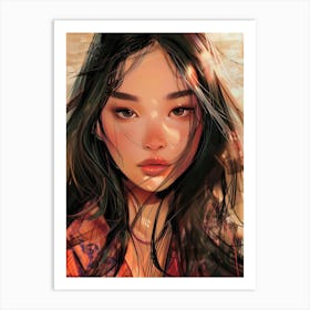 Asian Girl 46 Art Print