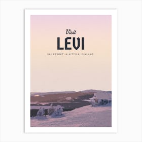 Ski Resort In Levi Art Print