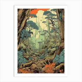 Yakushima Island, Japan Vintage Travel Art 3 Art Print