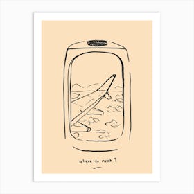 Flying High Window View Art Print