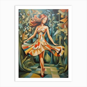 Dancer In The Forest Art Print