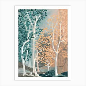 Autumn Trees 1 Art Print