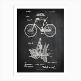 Bicycle Air Brake Patent Print Bicycle Patent Bicycle Art Bicycle Wall Art Bicycle Decor Bicycle Poster Bicycle Print Sb7961 Art Print