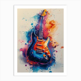 Guitar Canvas Print Art Print