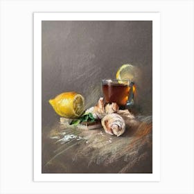 Tea And Shells Art Print