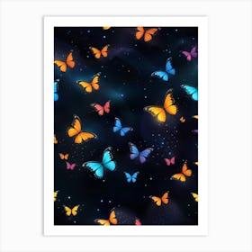 Colorful Butterflies 11 Art Print