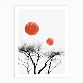 Tree In The Sky 3 Art Print