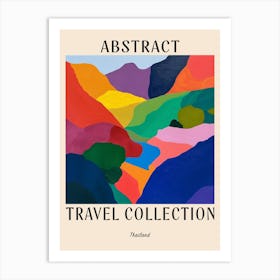 Abstract Travel Collection Poster Thailand 1 Art Print