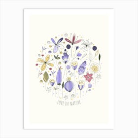 Love In Nature Kids and Nursery Art Print