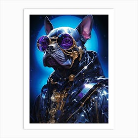 Steampunk French Bulldog Art Print