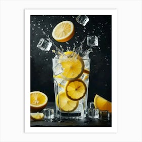 Lemon juice Art Print